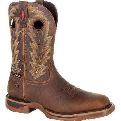Rocky Men's Long Range 11" Square Toe WP Western Boot -Brown- RKW0278 7 / Medium / Brown - Overlook Boots