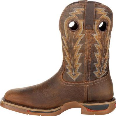 Rocky Men's Long Range 11" Comp Toe WP Western Boot -Brown- RKW0303  - Overlook Boots