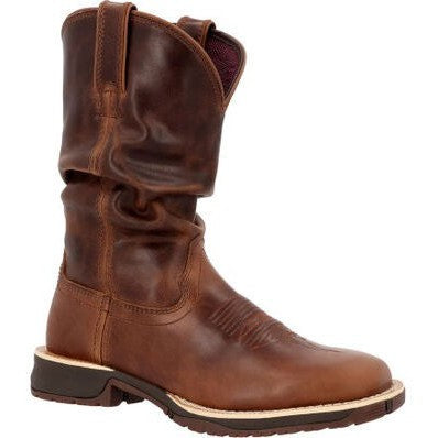 Rocky Women's Rosemary 11" Square Toe Western Boot -Brown- RKW0402 6 / Medium / Brown - Overlook Boots