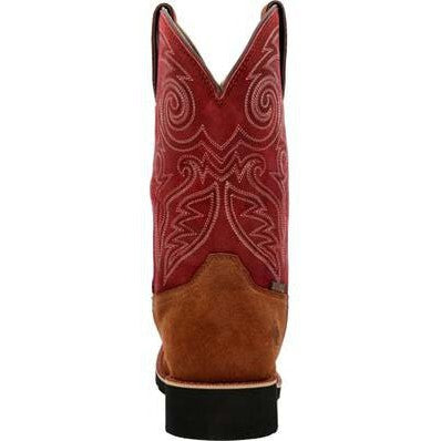 Rocky Men's Monocrepe 12" Square Toe WP Western Boot -Cabernet- RKW0432  - Overlook Boots