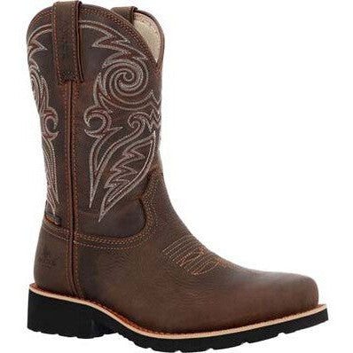 Rocky Women's Monocrepe 11" Steel Toe WP Western Classic Boot- RKW0443 6 / Medium / Brown - Overlook Boots