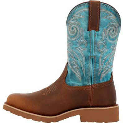 Rocky Women's Monocrepe 11" Square Toe WP Western Boot -Brown- RKW0445  - Overlook Boots