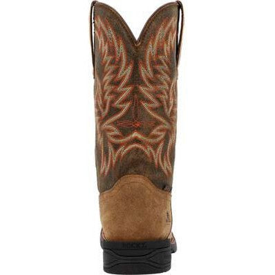 Rocky Men's Bronco 12" Soft Toe WP Western Classic Boot- Tobacco- RKW0451  - Overlook Boots