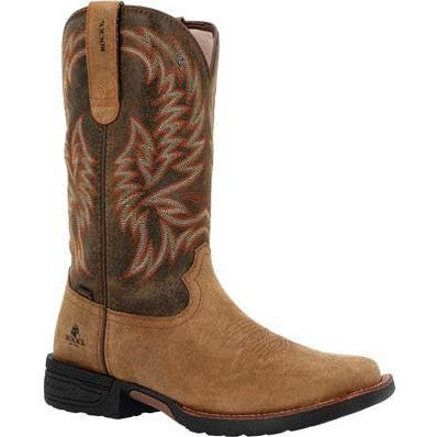 Rocky Men's Bronco 12" Soft Toe WP Western Classic Boot- Tobacco- RKW0451 7 / Medium / Tobacco - Overlook Boots