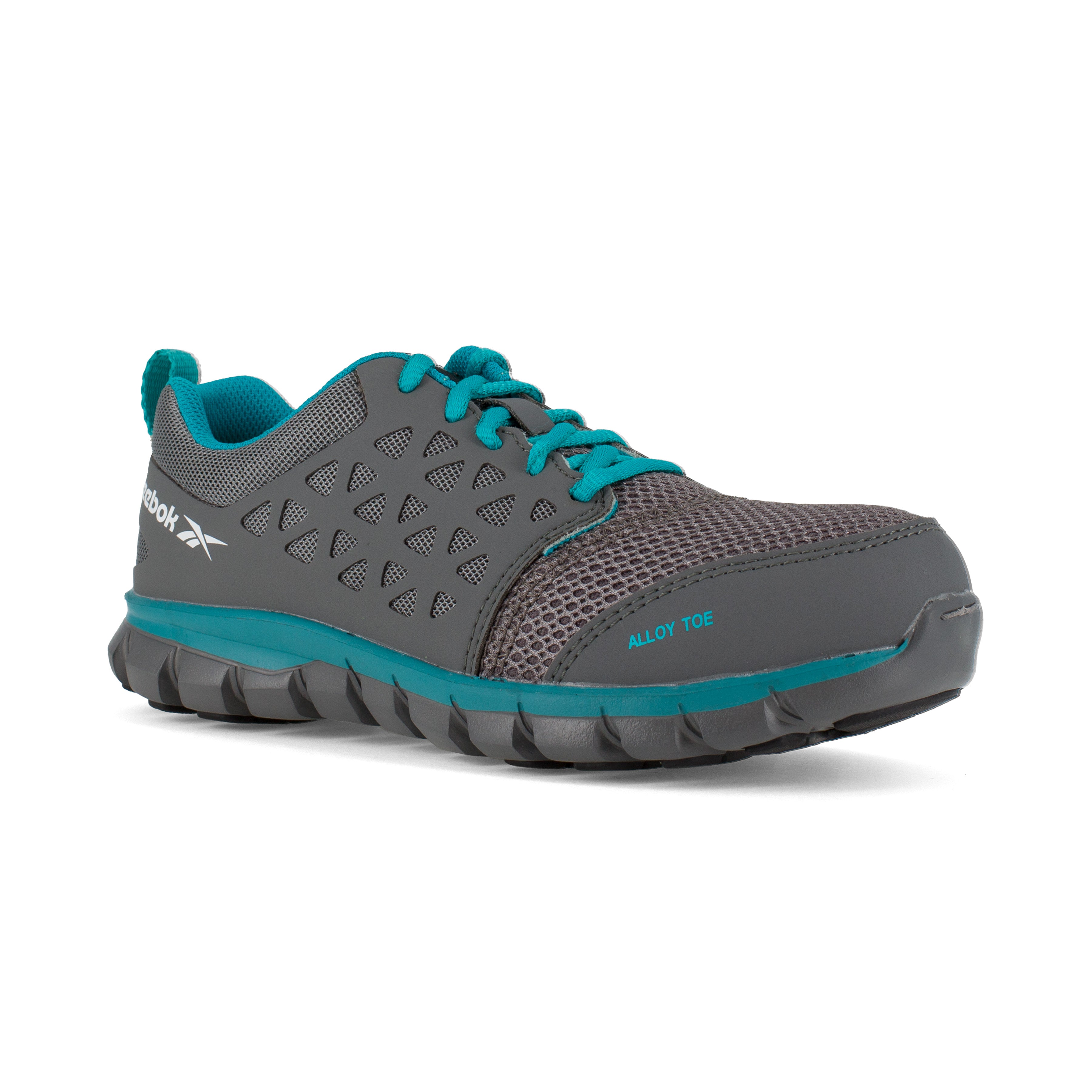 Reebok Women's Sublite Cushion Alloy Toe Athletic Work Shoe - Grey - RB045 6 / Medium / Grey - Overlook Boots