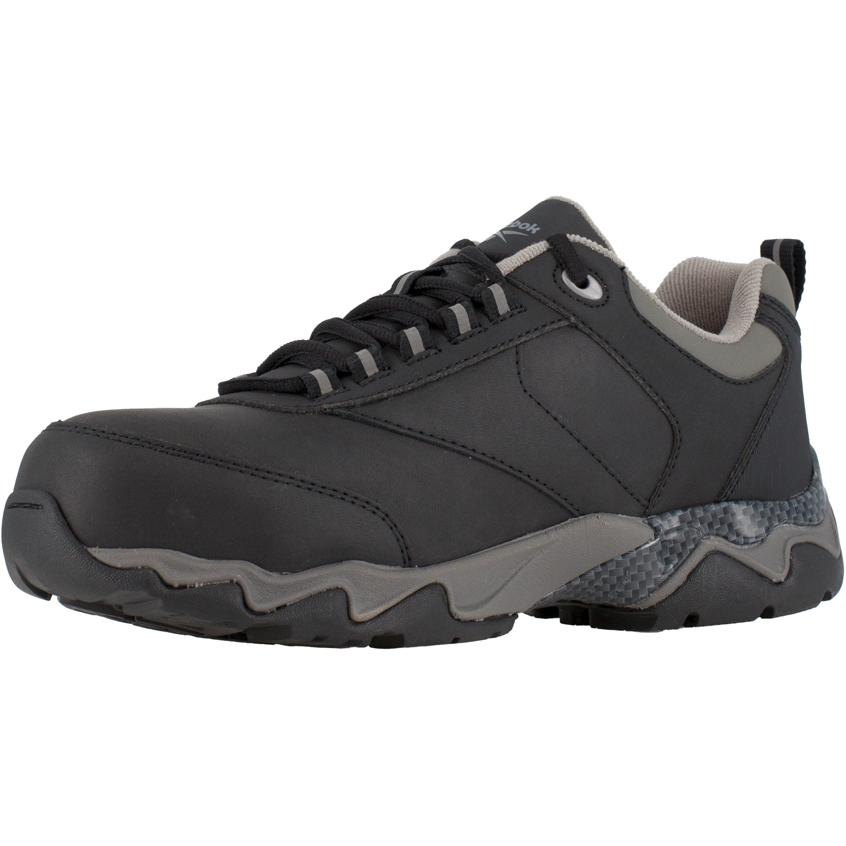 Reebok Men's Beamer Comp Toe Athletic Work Shoe- Black- RB1062 - Overlook Boots