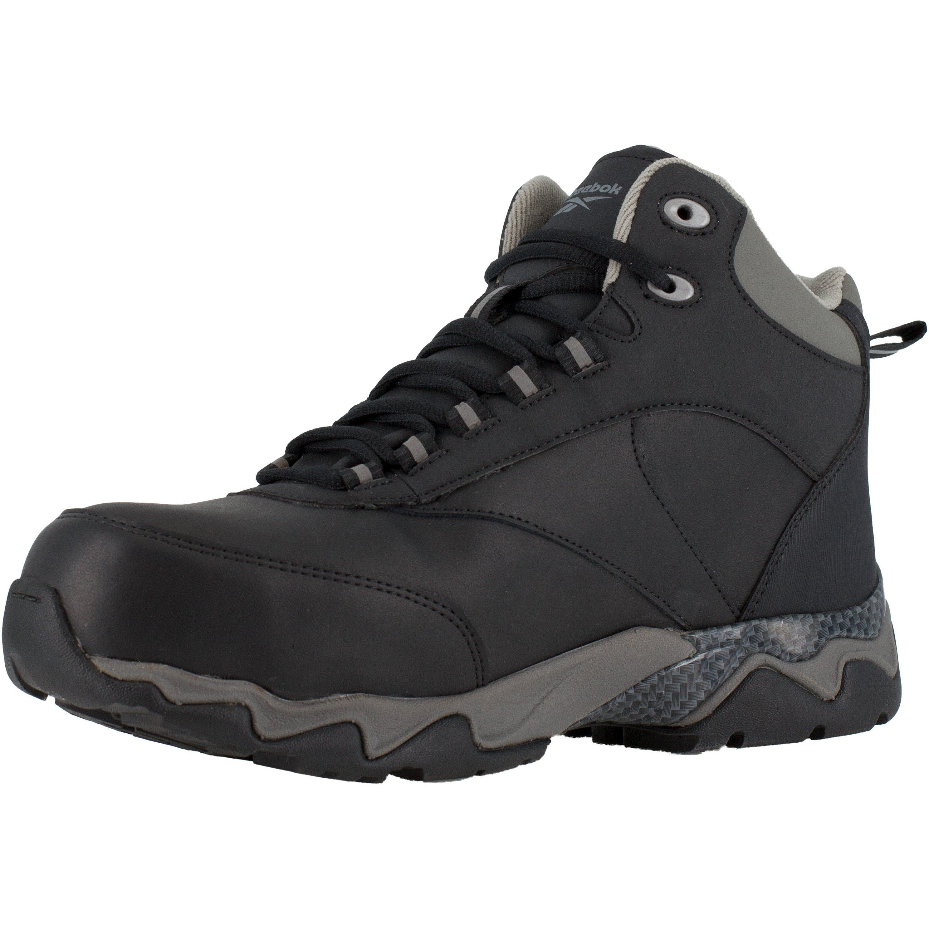 Reebok Men's Beamer Comp Toe WP Athletic Work Boot- Black- RB1067 - Overlook Boots