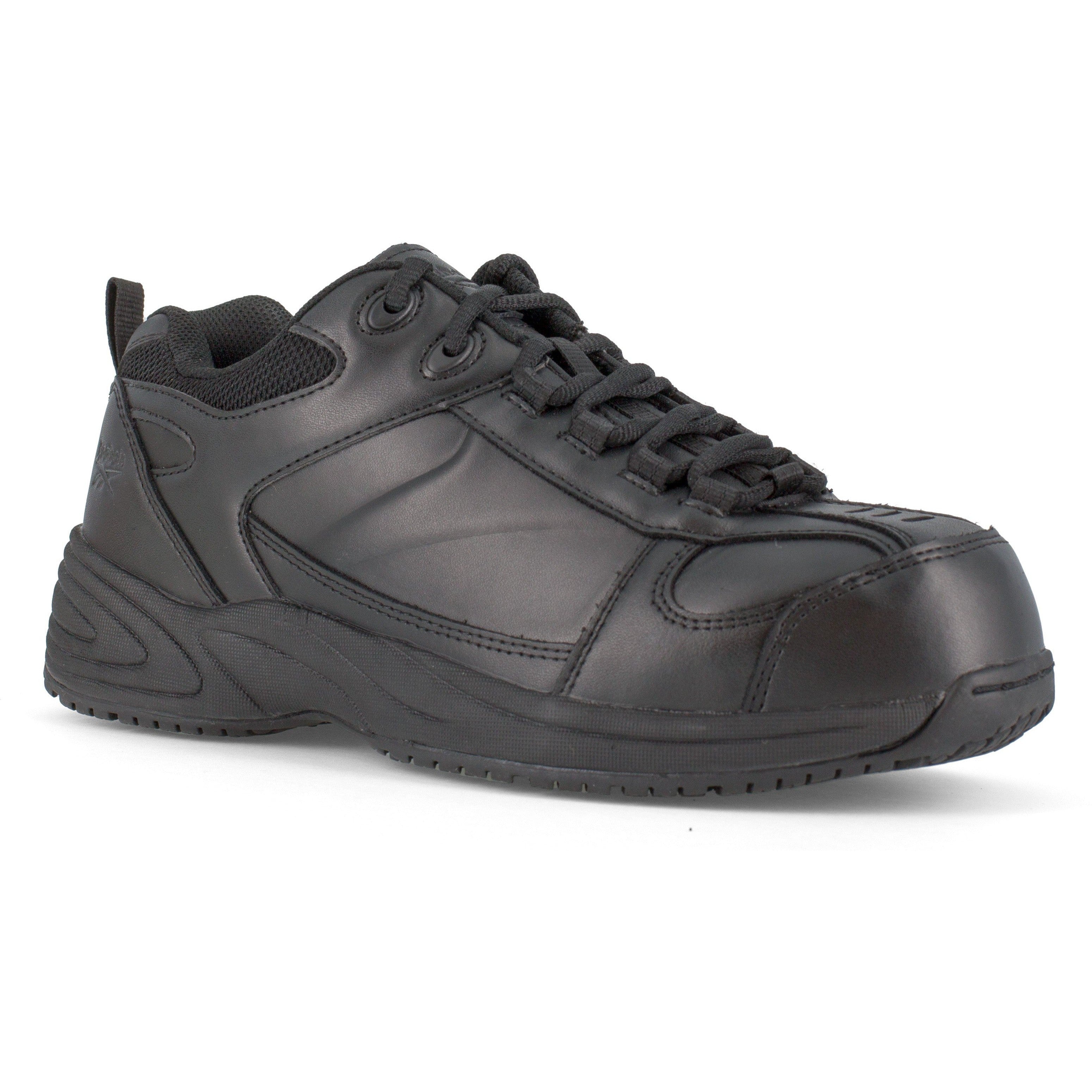 Reebok Men's Jorie Street Sport Jogger Work Shoe - Black - RB1860 4 / Medium / Black - Overlook Boots