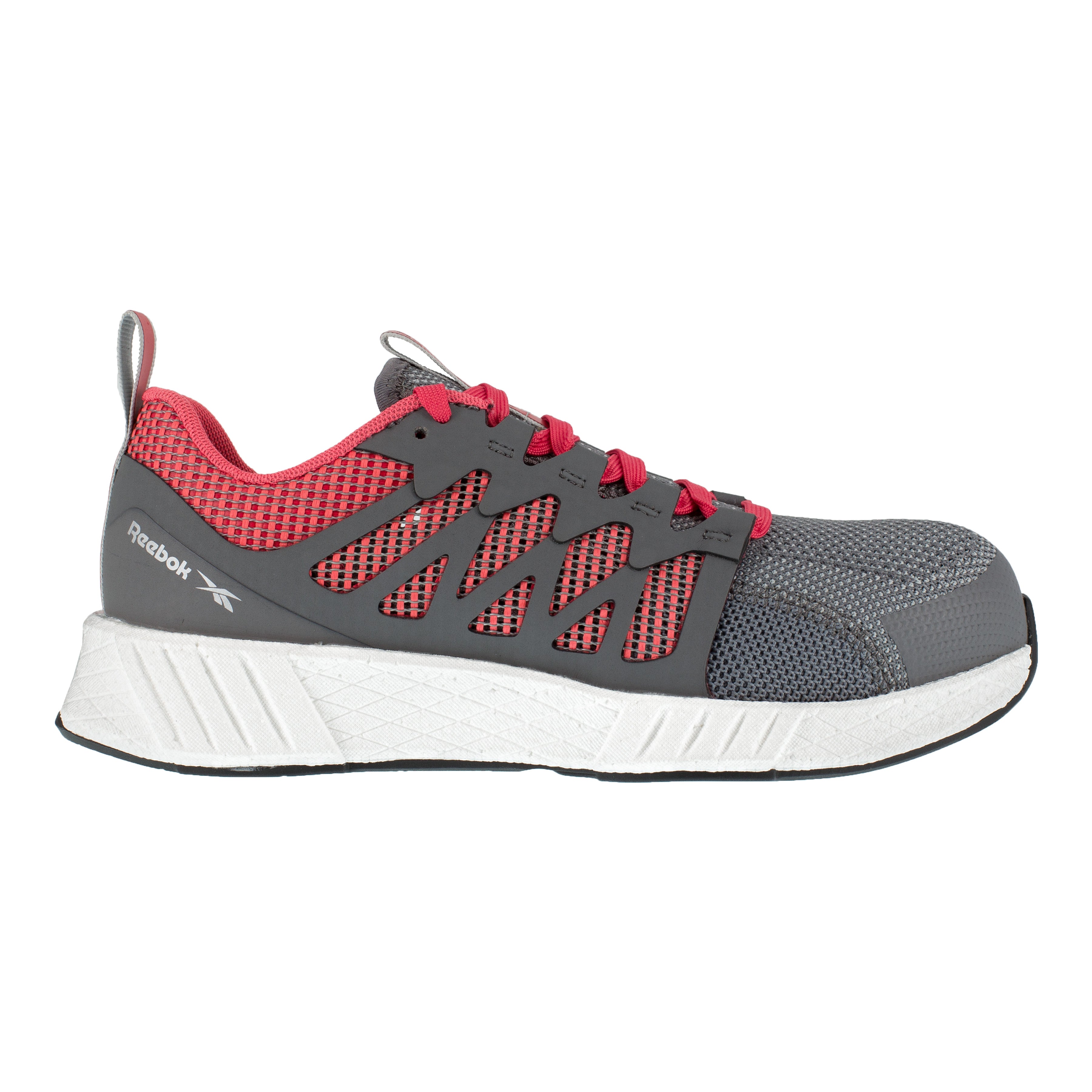 Reebok Women's Fusion Flexweave Comp Toe Athletic Work Shoe - Grey - RB312 - Overlook Boots