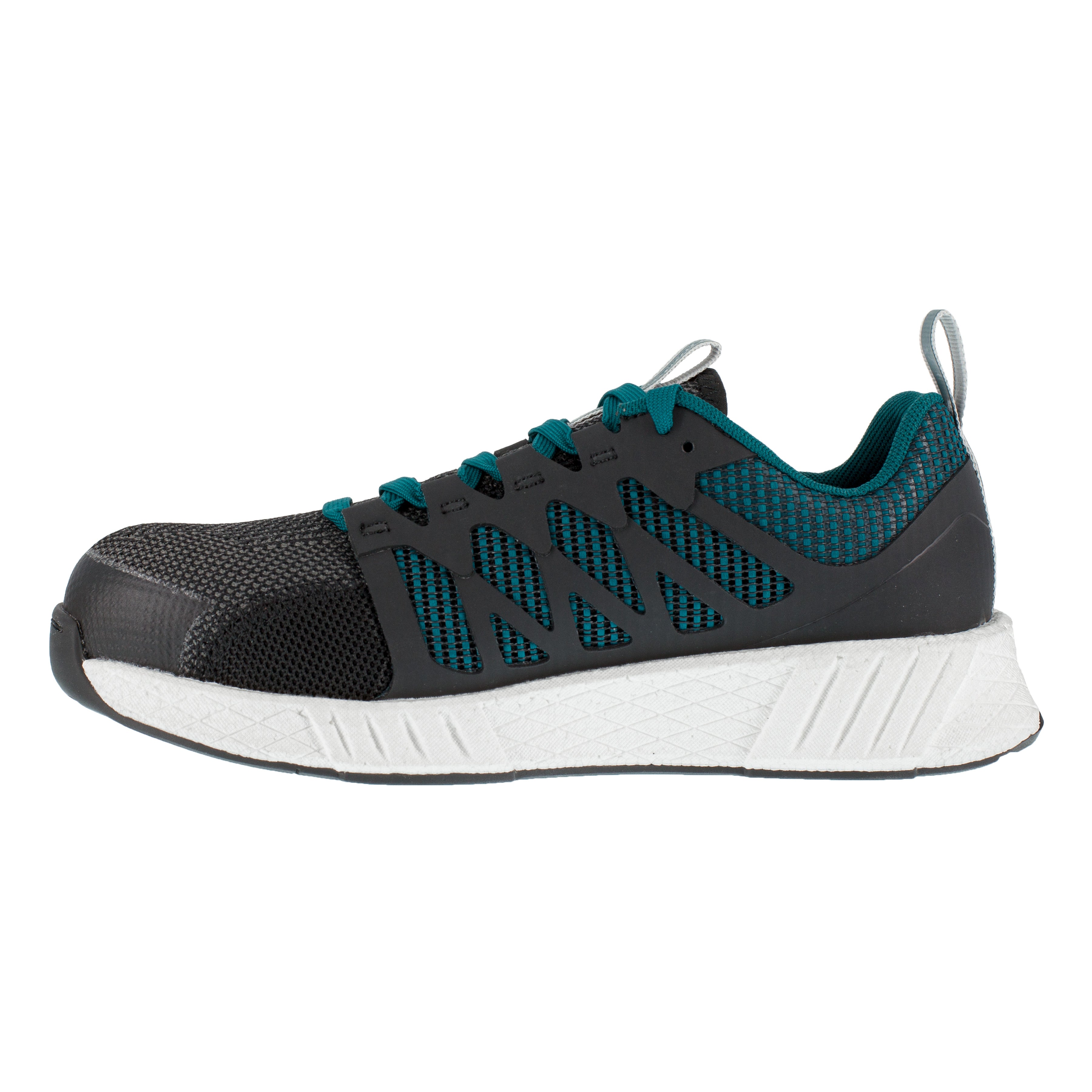 Reebok Women's Fusion Flexweave Comp Toe Athletic Work Shoe - Teal- RB314 - Overlook Boots