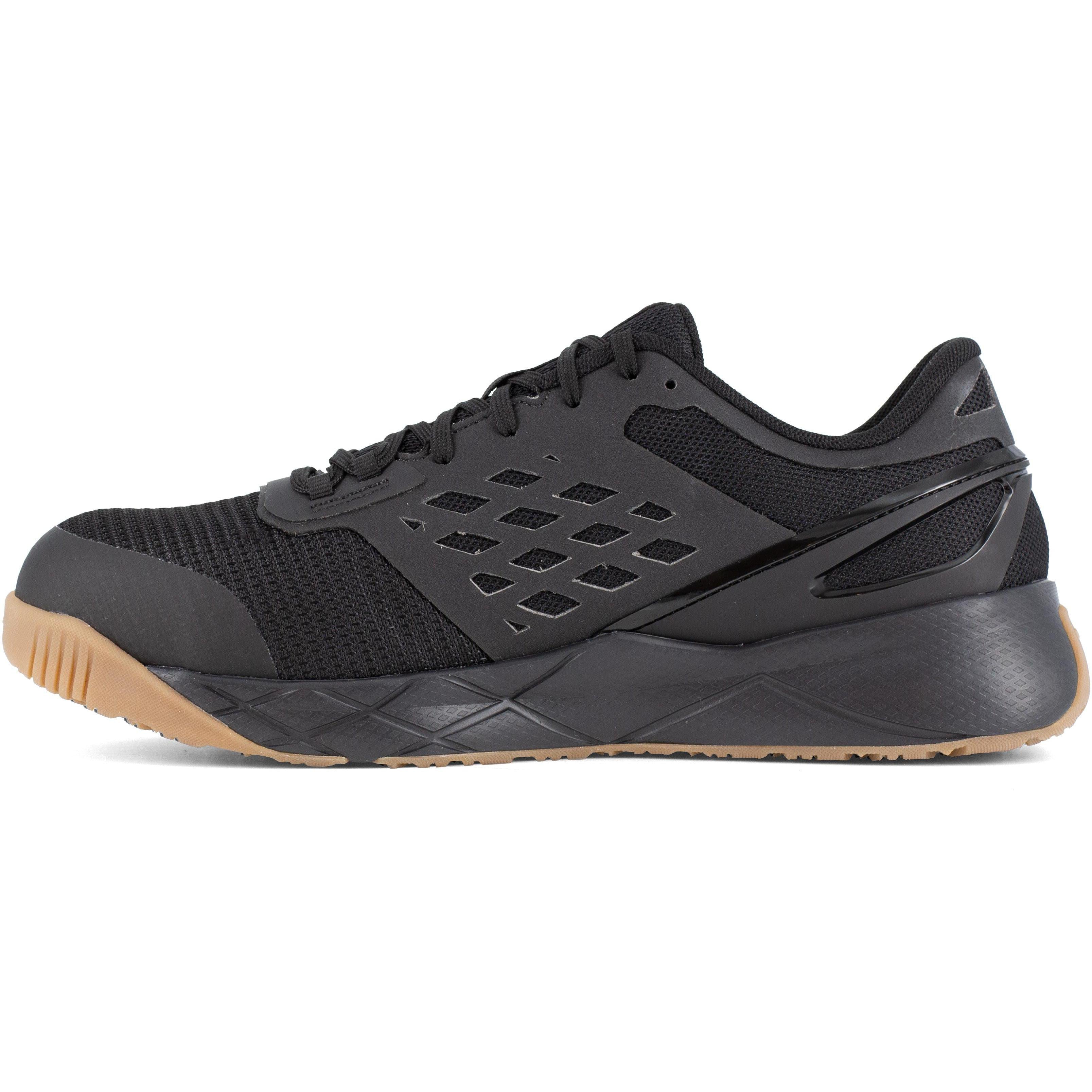 Reebok Men's Nanoflex TR Comp Toe Athletic Work Shoe- Black- RB3317 - Overlook Boots