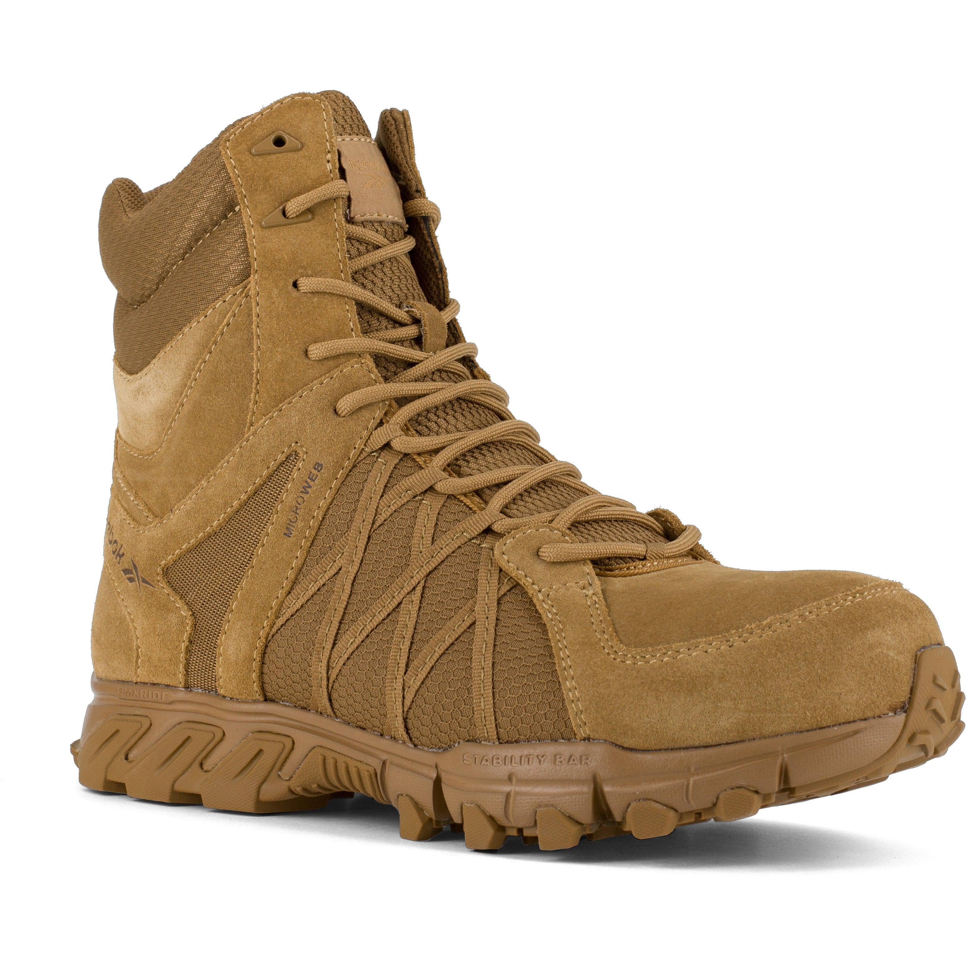 Reebok Men's Trailgrip Tactical 8" Comp Toe Tactical Work Boot- Coyote- RB3460 4 / Medium / Coyote - Overlook Boots