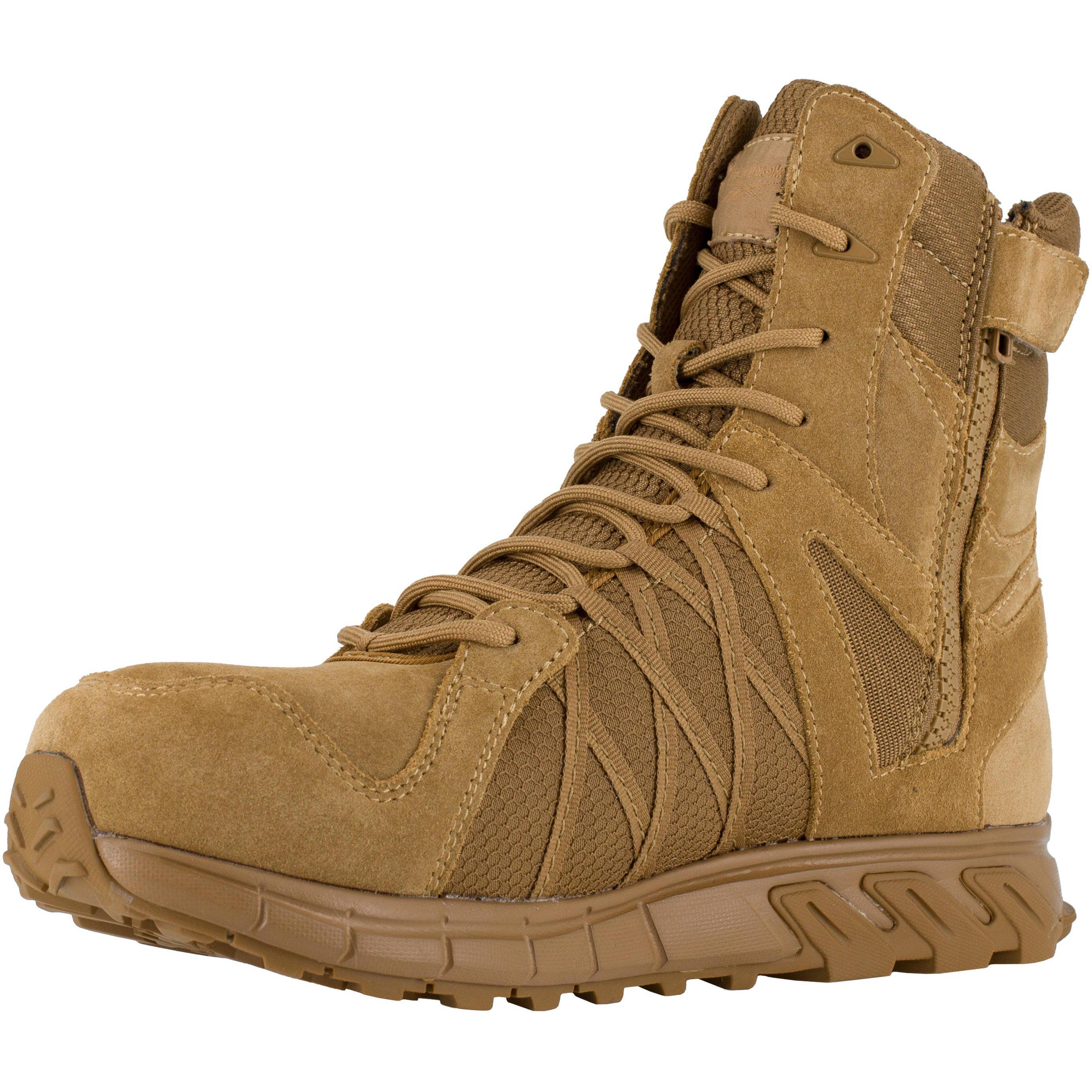 Reebok Men's Trailgrip Tactical 8" Comp Toe Tactical Work Boot- Coyote- RB3460 - Overlook Boots