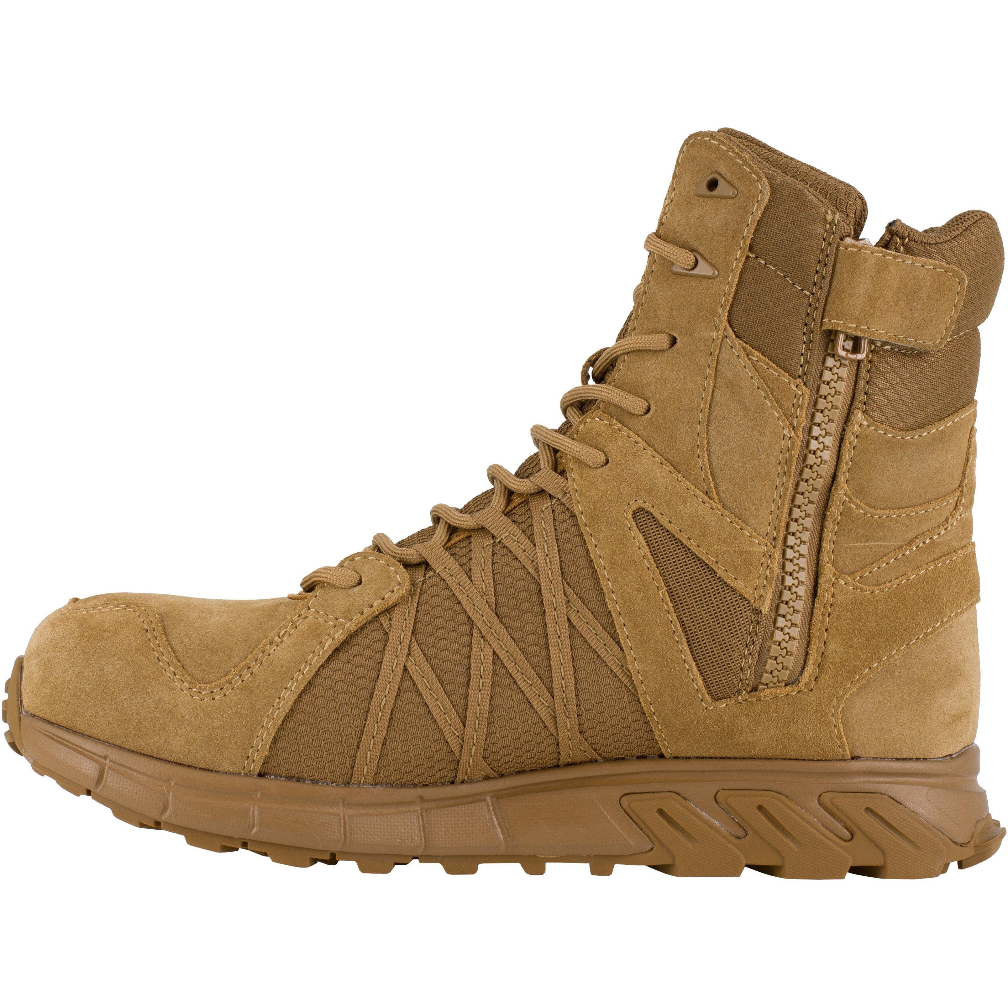 Reebok Men's Trailgrip Tactical 8" Comp Toe Tactical Work Boot- Coyote- RB3460 - Overlook Boots