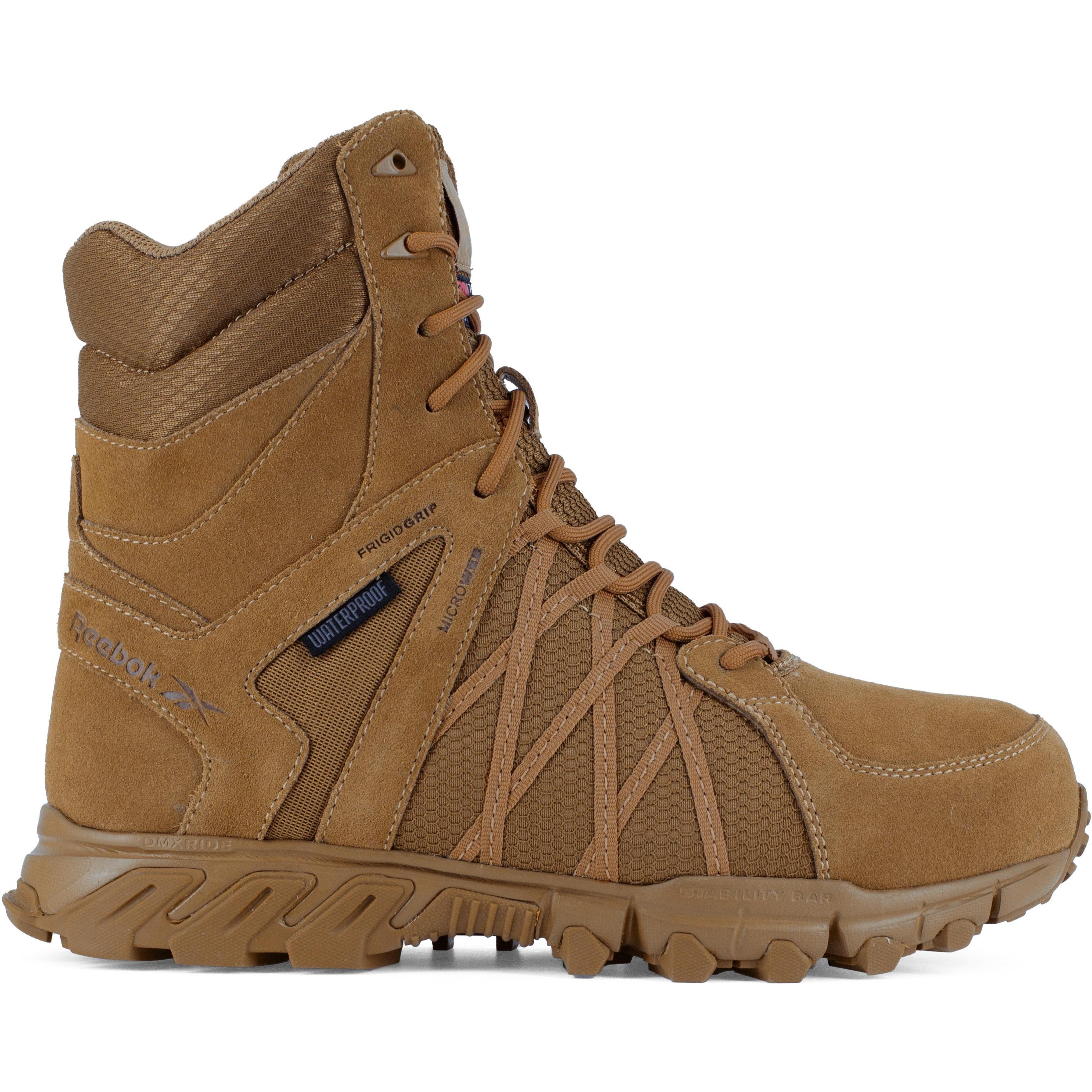 Reebok Men's Trailgrip Tactical 8" Comp Toe WP Tactical Boot- Coyote- RB3461 - Overlook Boots