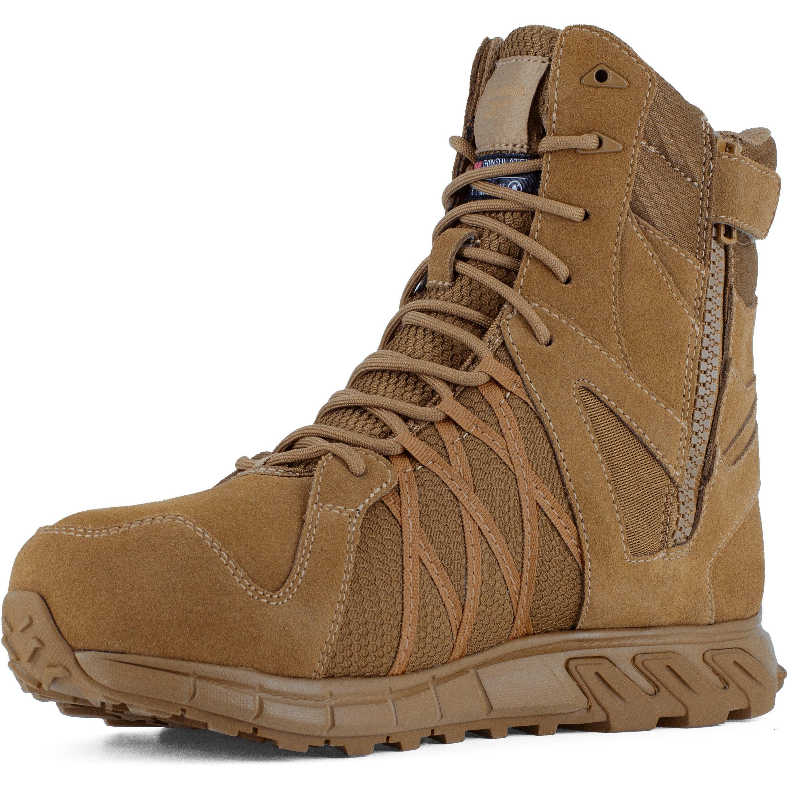 Reebok Men's Trailgrip Tactical 8" Comp Toe WP Tactical Boot- Coyote- RB3461 - Overlook Boots