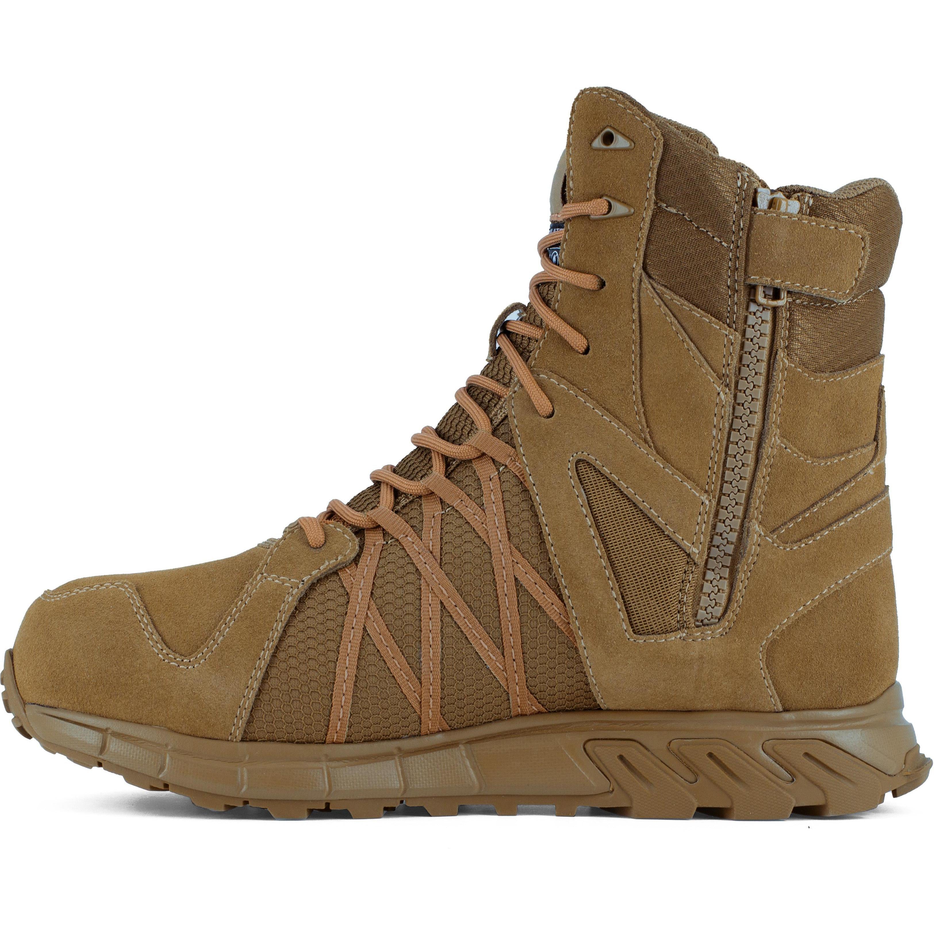 Reebok Men's Trailgrip Tactical 8" Comp Toe WP Tactical Boot- Coyote- RB3461 - Overlook Boots