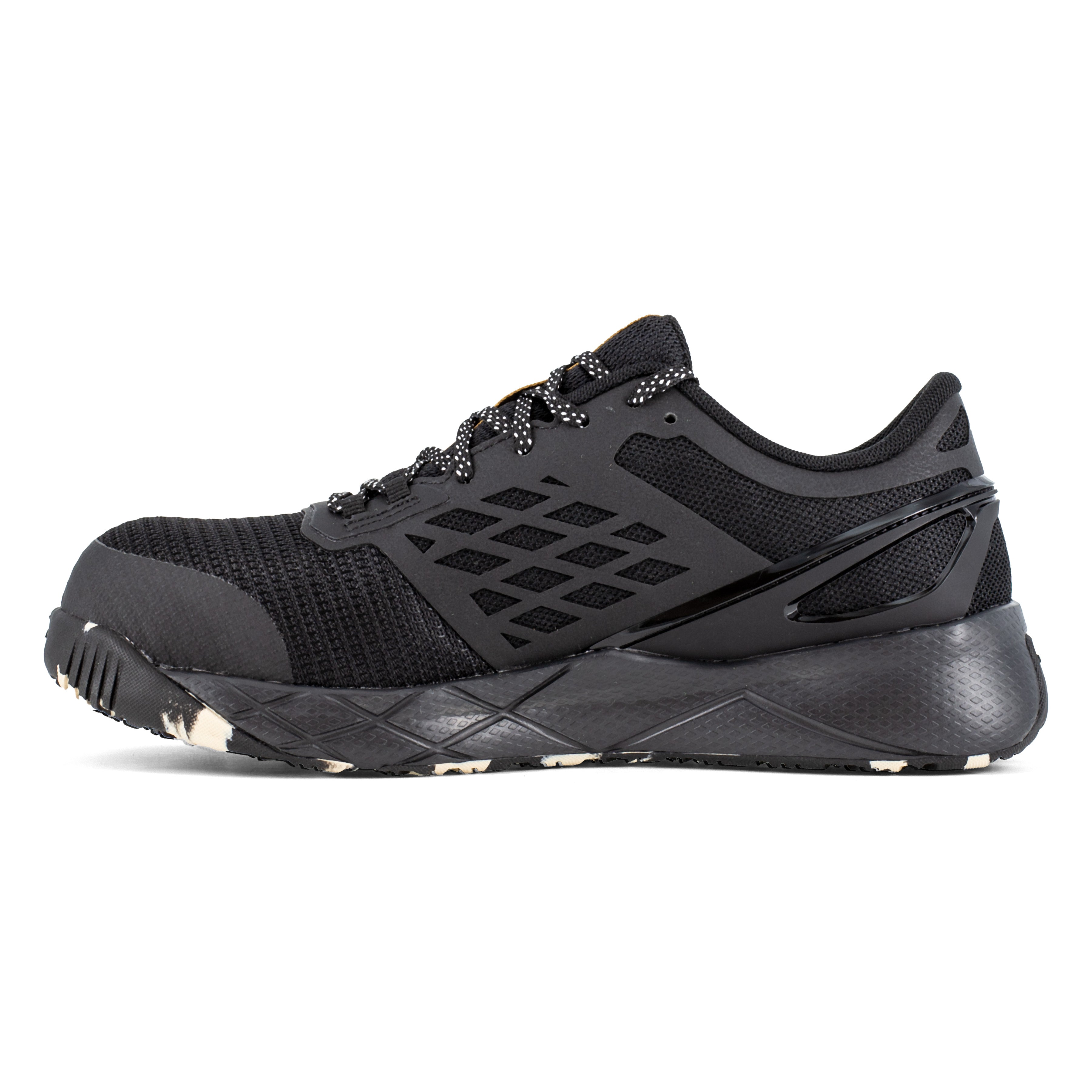 Reebok Women's Nanoflex TR Comp Toe Athletic Work Shoe - Black - RB366 - Overlook Boots