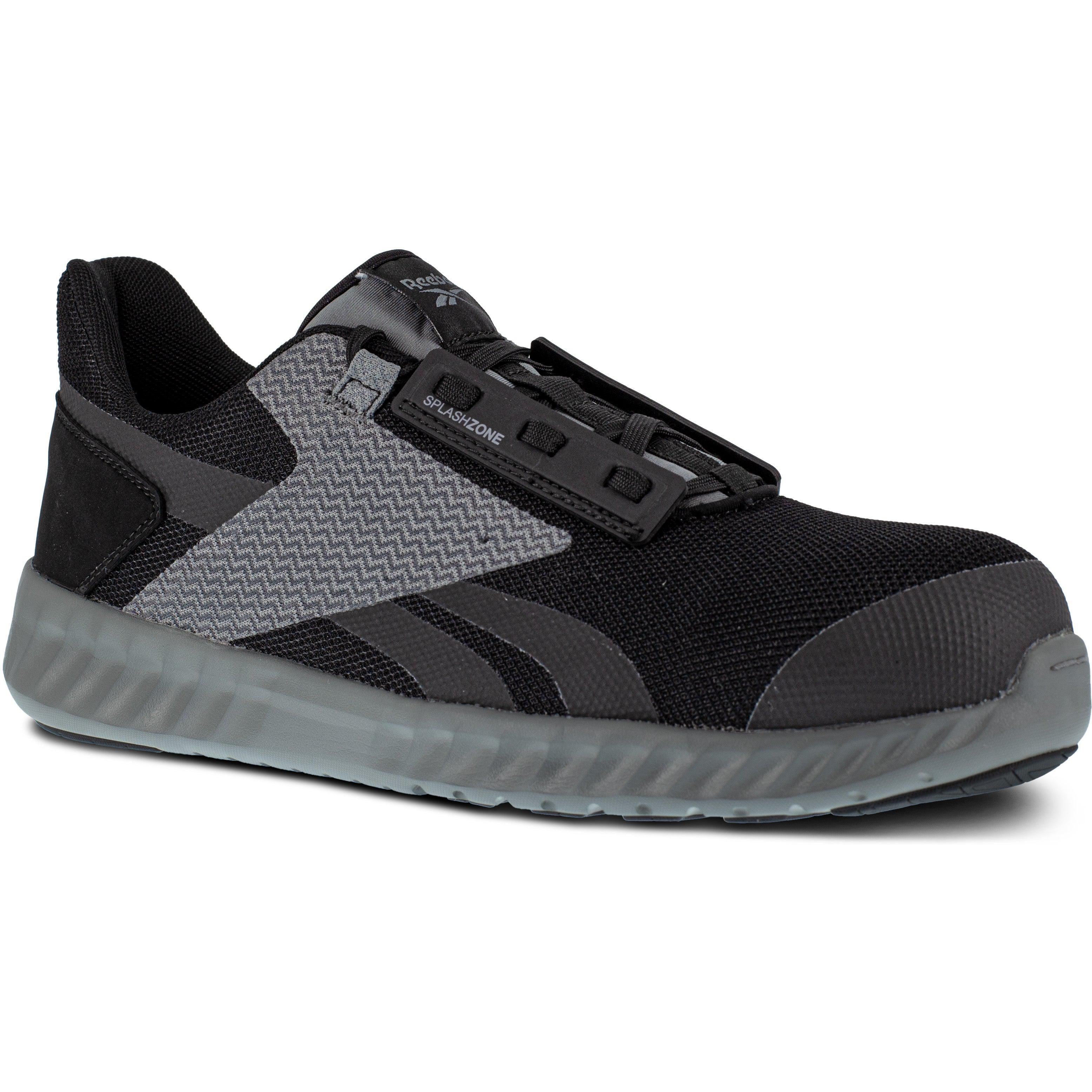 Reebok Men's Sublite Legend Comp Toe Athletic Work Shoe- Black- RB4020 8 / Medium / Black - Overlook Boots