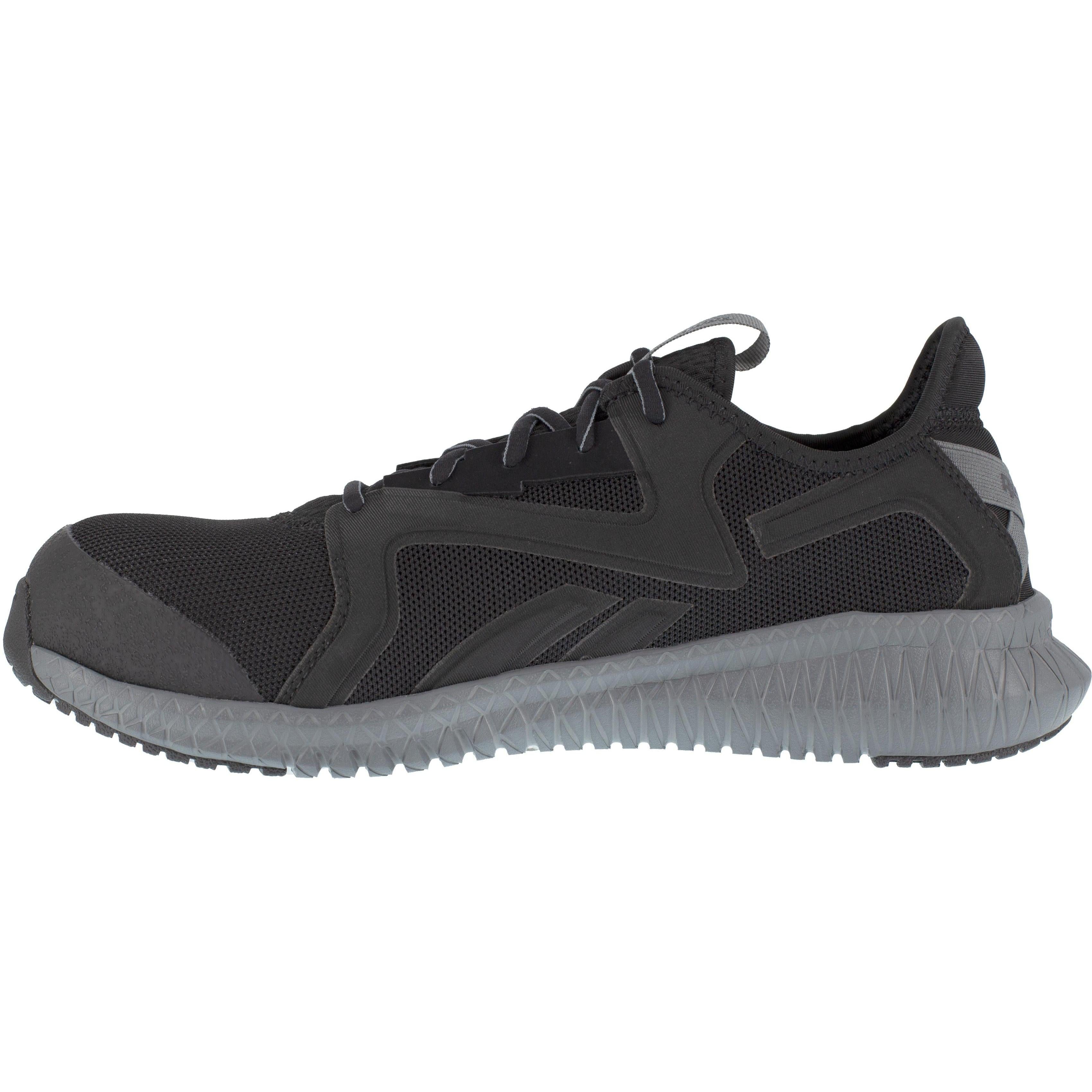 Reebok Men's Flexagon 3.0 Comp Toe Athletic Work Shoe- Black- RB4064 - Overlook Boots