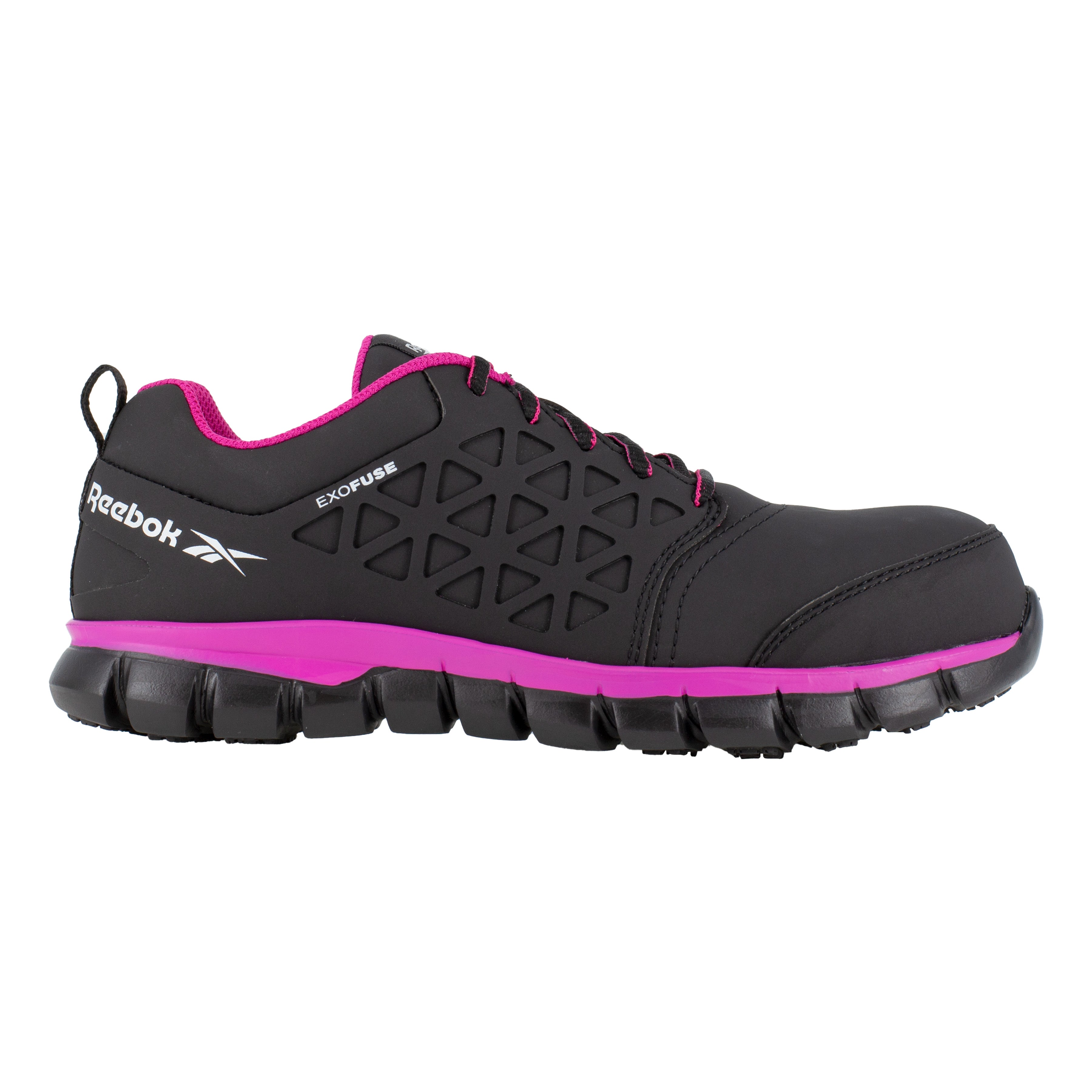 Reebok Women's Sublite Cushion Comp Toe Athletic Work Shoe - Black - RB491 - Overlook Boots