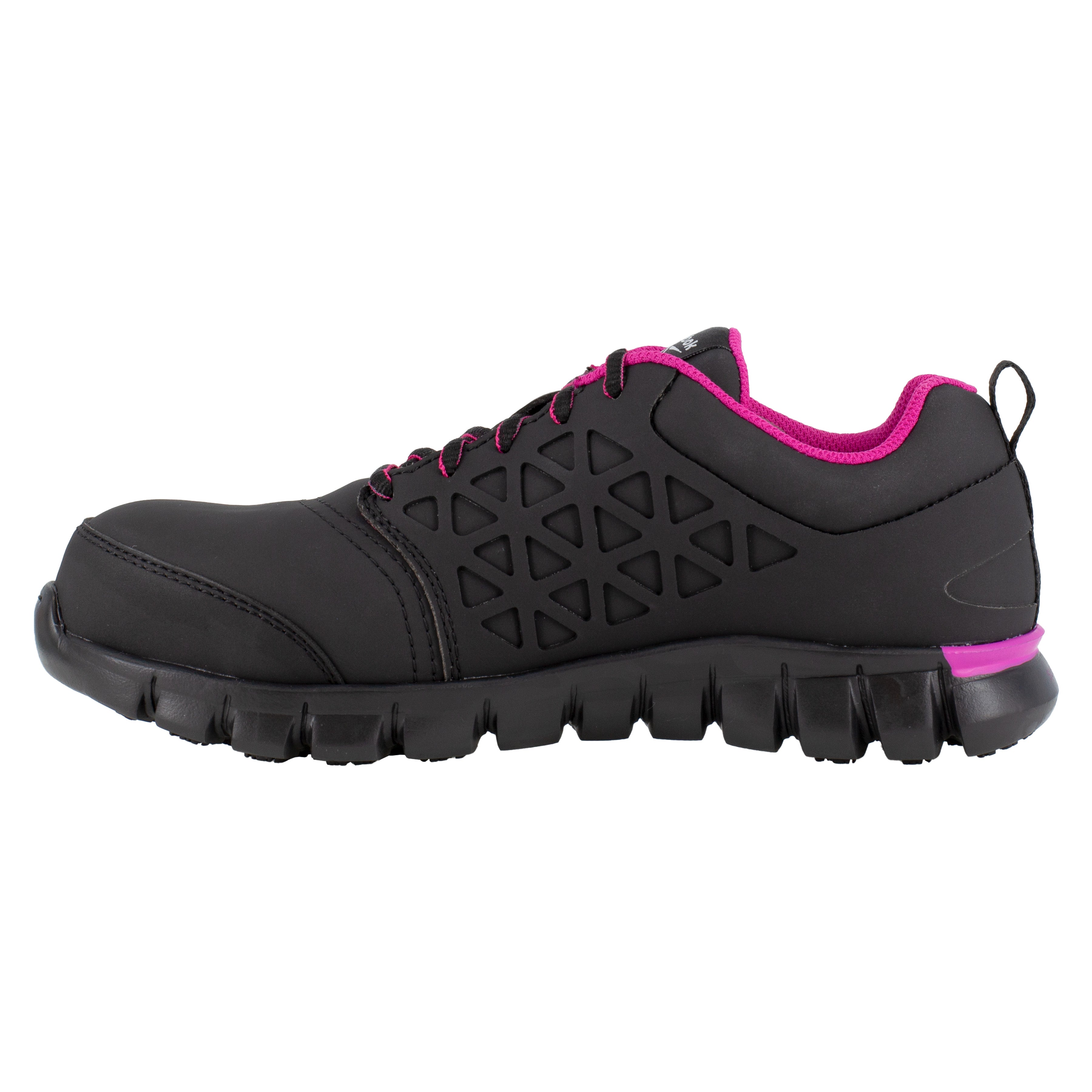 Reebok Women's Sublite Cushion Comp Toe Athletic Work Shoe - Black - RB491 - Overlook Boots