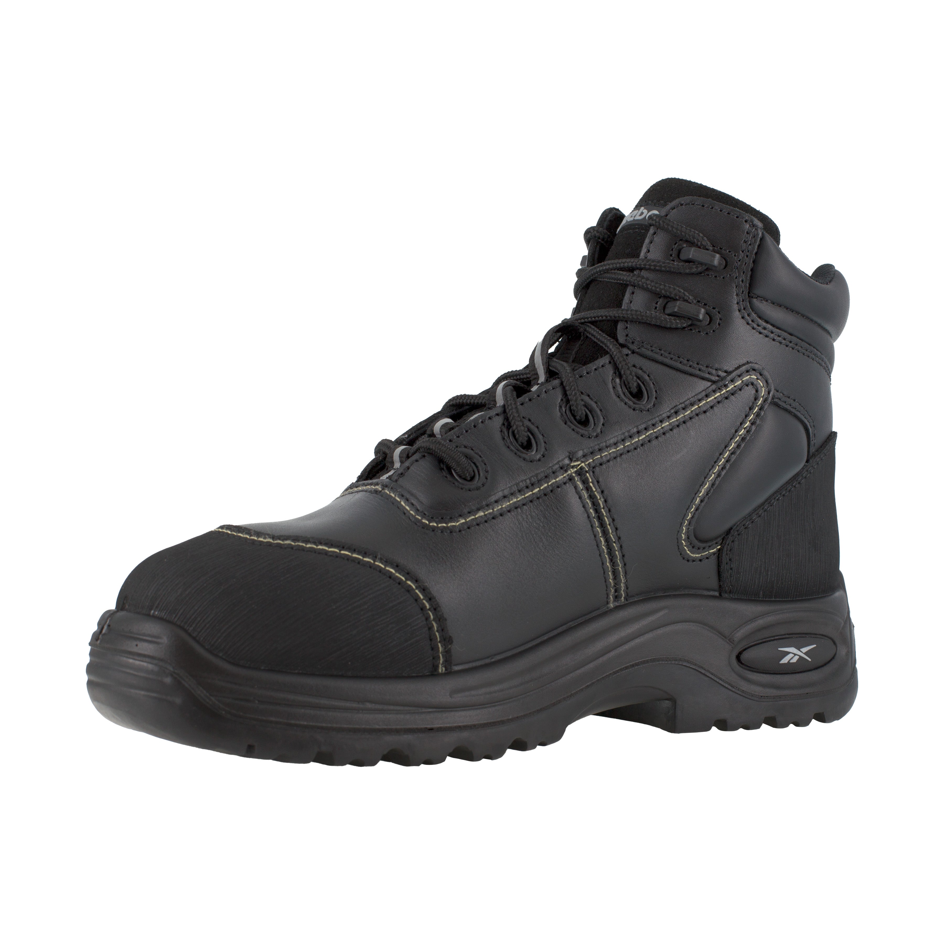 Reebok Women's Trainex 6" Comp Toe CushGuard Sport Work Boot - Black - RB655 - Overlook Boots