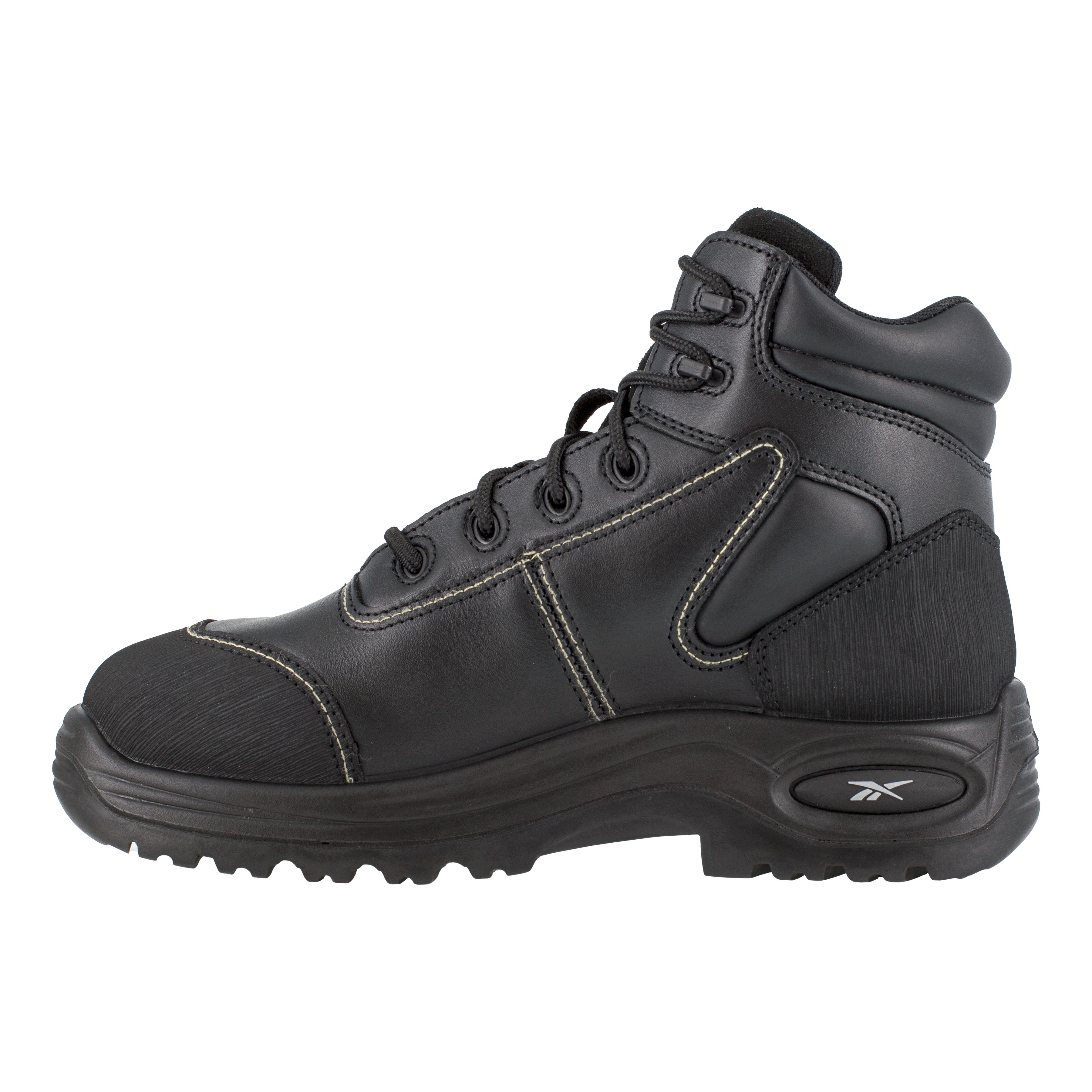 Reebok Women's Trainex 6" Comp Toe CushGuard Sport Work Boot - Black - RB655 - Overlook Boots