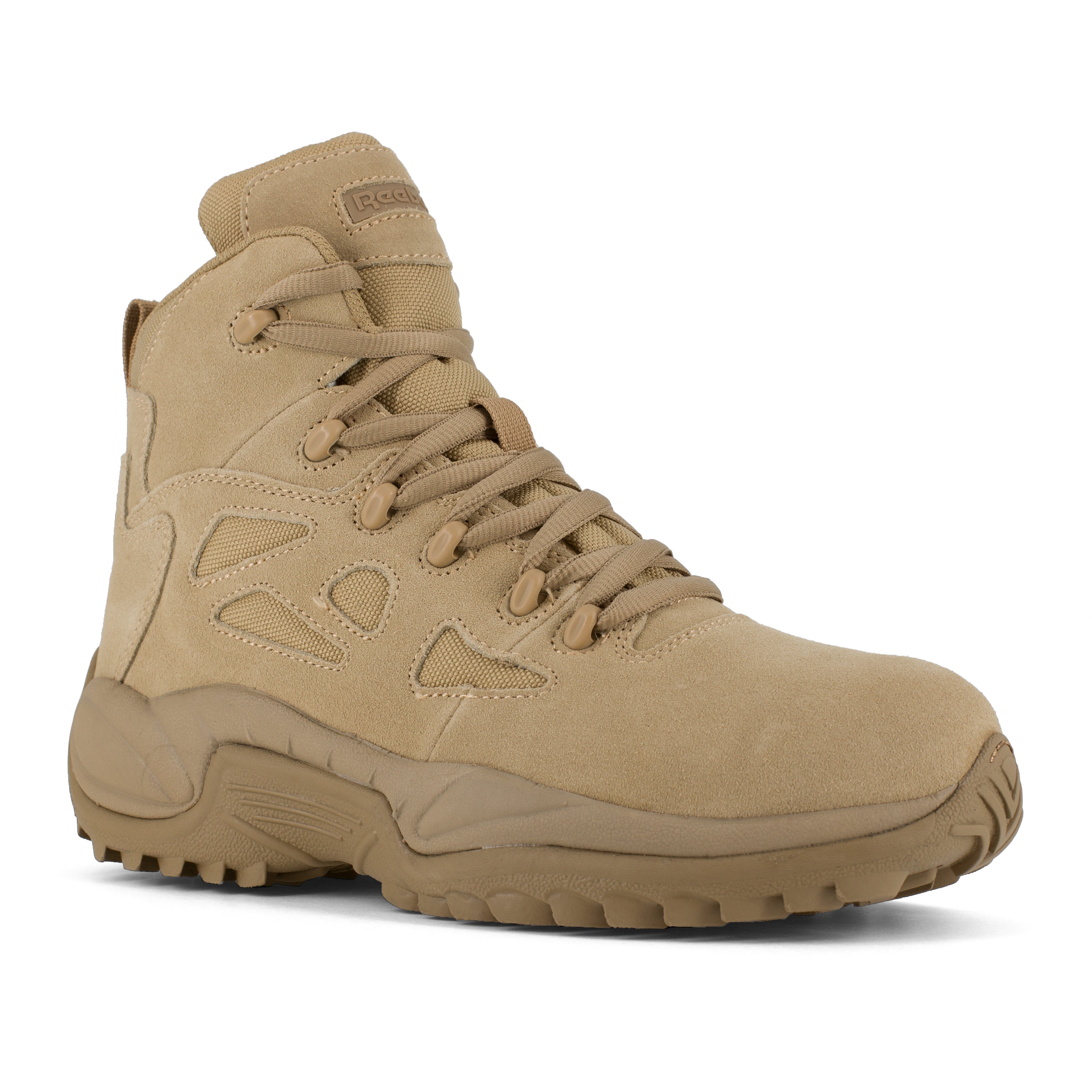 Reebok Men's Rapid Response RB 6" Comp Toe Tactical Military Boot - Tan - RB8694 - Overlook Boots