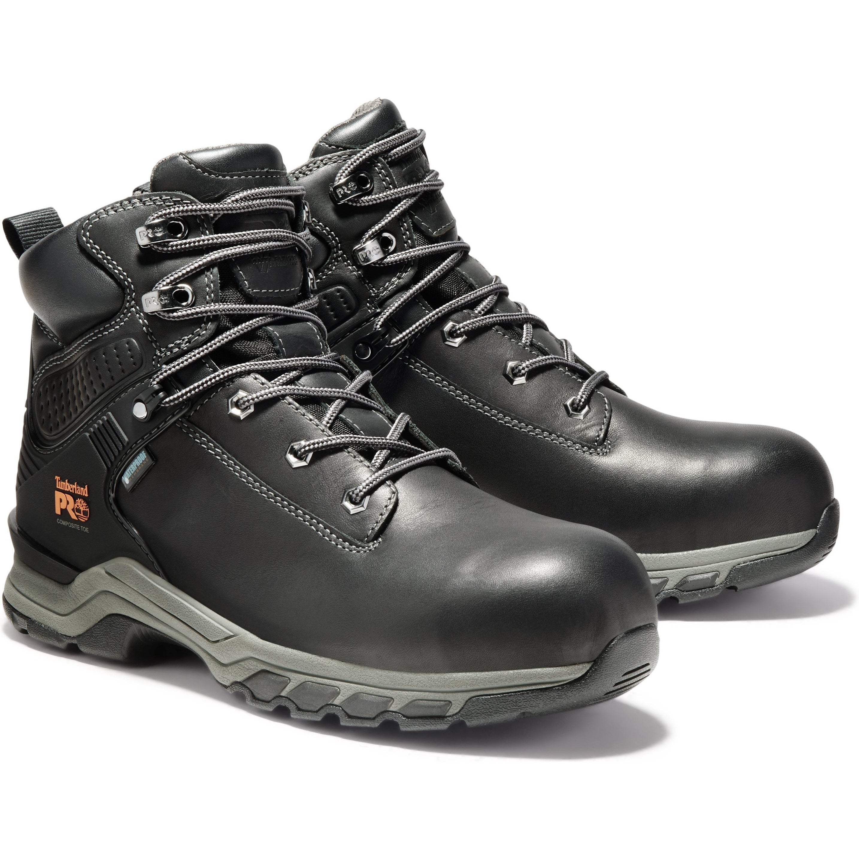 Timberland PRO Men's Hypercharge 6" Comp Toe WP Work Boot TB1A1RU5001 7 / Medium / Black - Overlook Boots