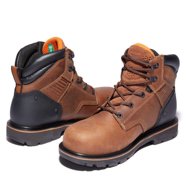 Timberland Pro Men's Ballast 6" Steel Toe Work Boot- Brown TB1A29H7214  - Overlook Boots