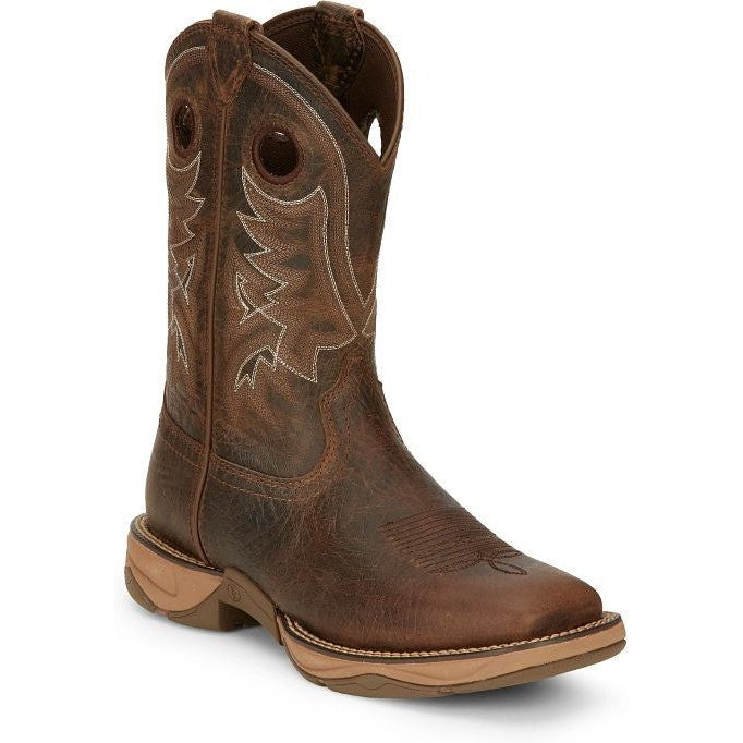 Tony Lama Men's Rasp 11" Square Toe WP Western Work Boot- Brown- RR3364 8 / Medium / Brown - Overlook Boots