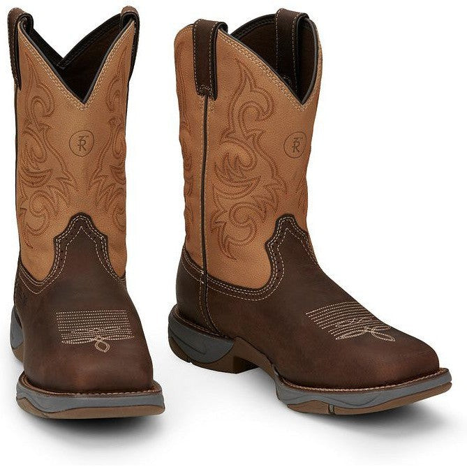 Tony Lama Men's Junction 11' Steel Toe Western Work Boot -Brown- RR3350  - Overlook Boots