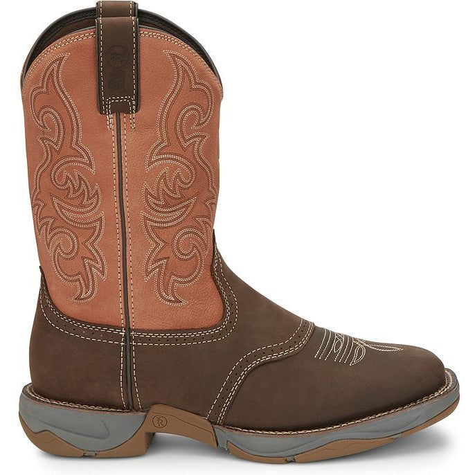 Tony Lama Men's Junction 11' Square Toe WP Western Work Boot -Brown- RR3351  - Overlook Boots