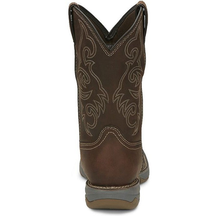 Tony Lama Men's Junction 11' Wide Square Toe WP Western Work Boot -Brown- RR3353  - Overlook Boots