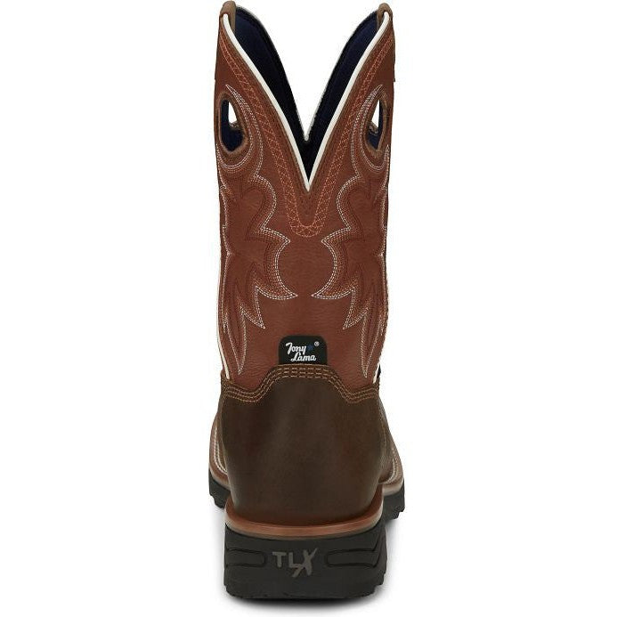 Tony Lama Men's Fireball 11" Comp Toe WP Western Work Boot- Tan- TW3300  - Overlook Boots