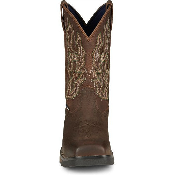 Tony Lama Men's Anchor 11' Comp Toe WP Western Work Boot -Brown- TW3415  - Overlook Boots