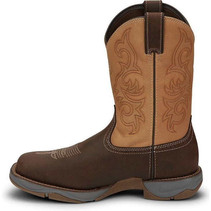 Tony Lama Men's Junction 11' Steel Toe Western Work Boot -Brown- RR3350  - Overlook Boots