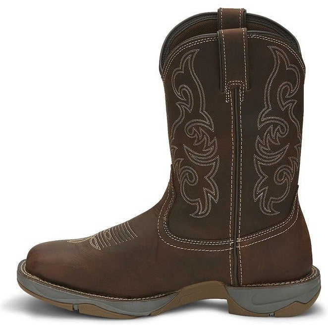 Tony Lama Men's Junction 11' Wide Square Toe WP Western Work Boot -Brown- RR3353  - Overlook Boots