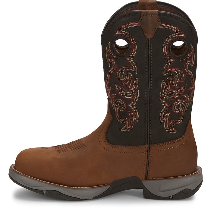 Tony Lama Men's Junction 11' Steel Toe WP Western Work Boot -Brown- RR3355  - Overlook Boots