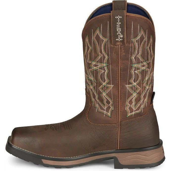 Tony Lama Men's Anchor 11' Comp Toe WP Western Work Boot -Brown- TW3415  - Overlook Boots