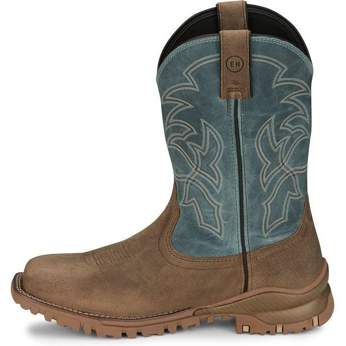 Tony Lama Men's Roustabout 11' Steel Toe WP Western Work Boot -Tan- TW5008  - Overlook Boots