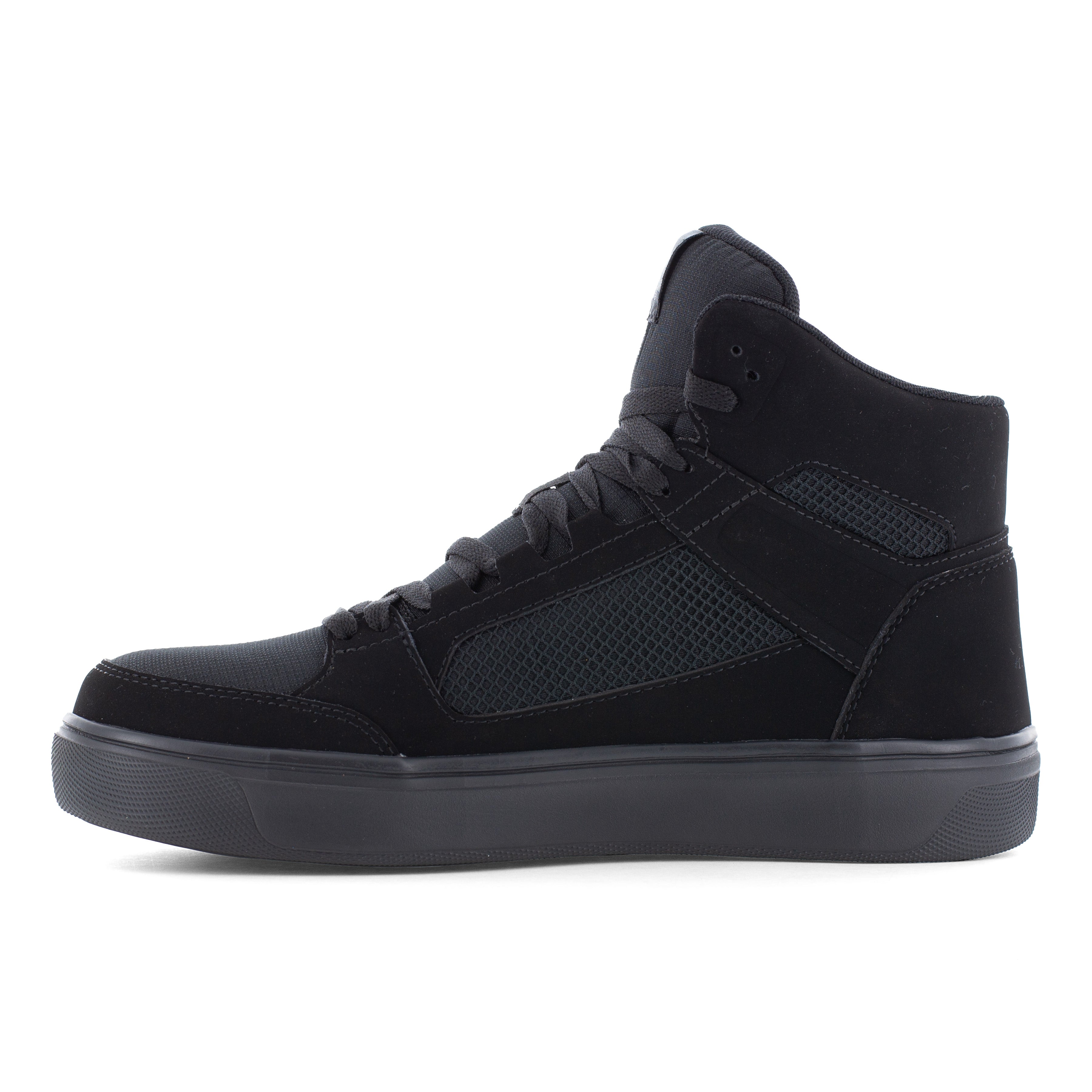 Volcom Men's Evolve Skate Comp Toe High Top Inspired Work Shoe- Black- VM30244 - Overlook Boots