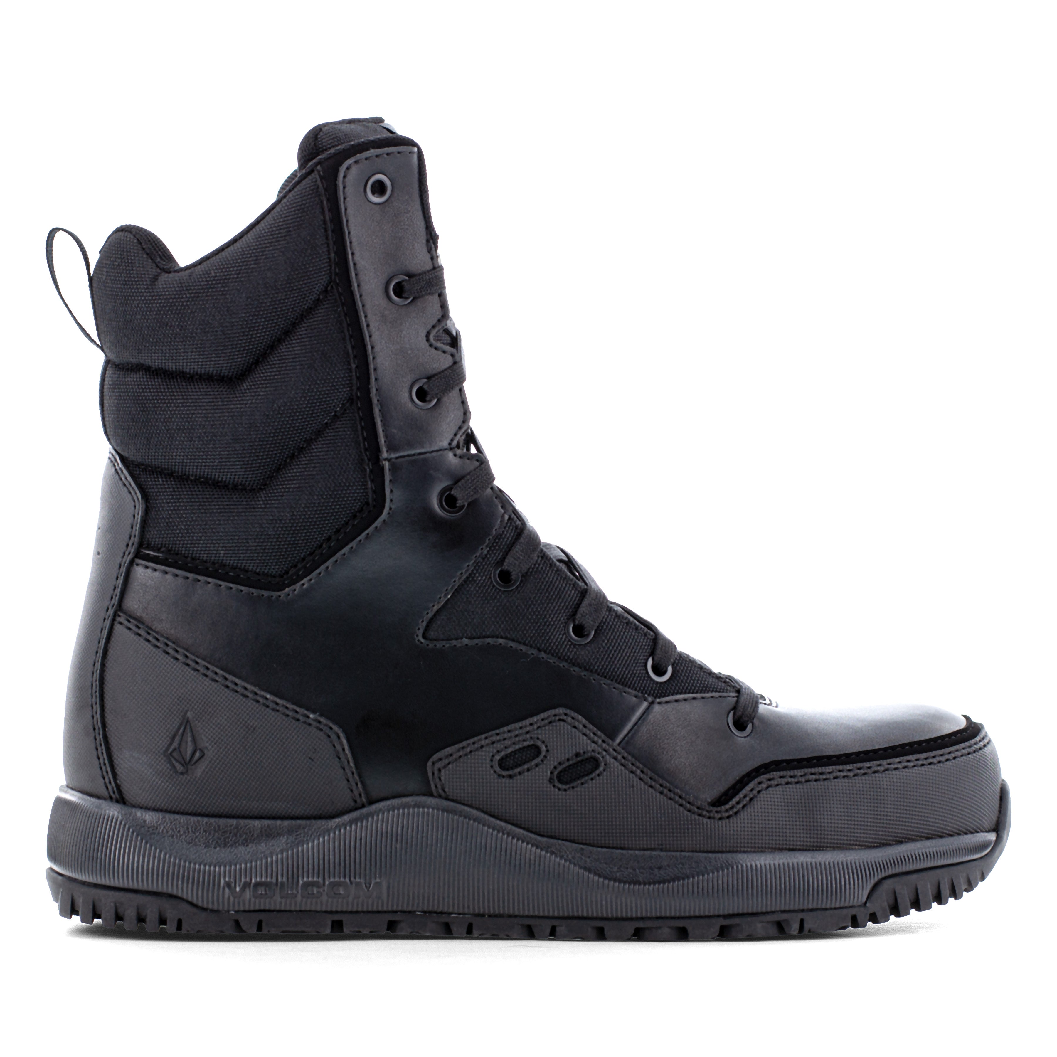 Volcom Men's Street Shield 8" Comp Toe Side Zipper Tactical Duty Boot - Black - VM30704 - Overlook Boots