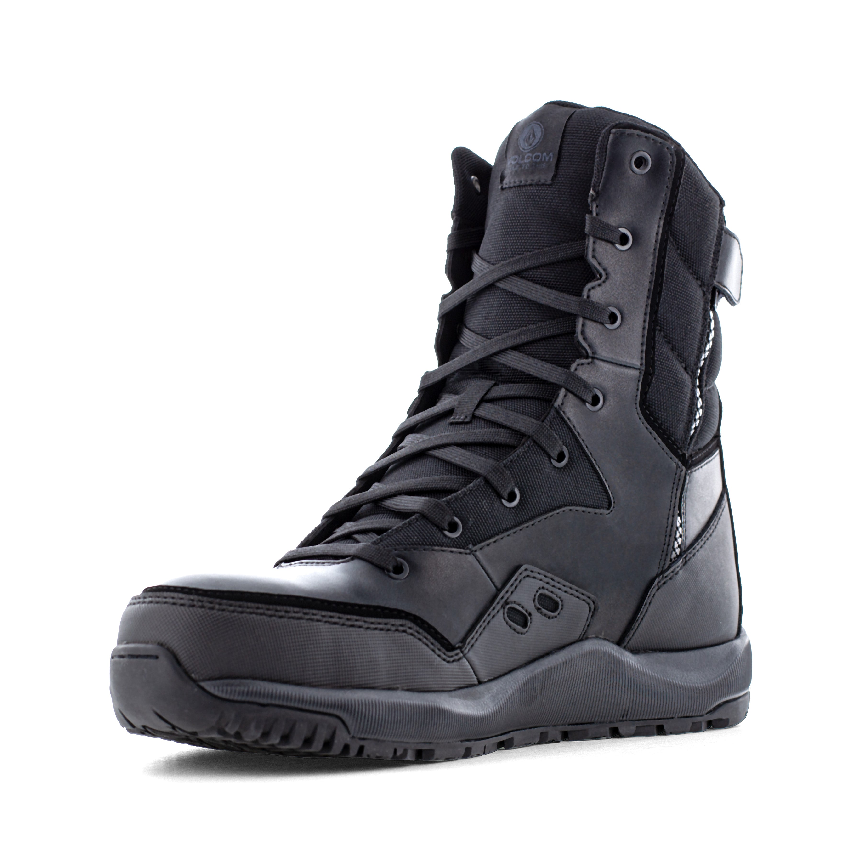 Volcom Men's Street Shield 8" Comp Toe Side Zipper Tactical Duty Boot - Black - VM30704 - Overlook Boots