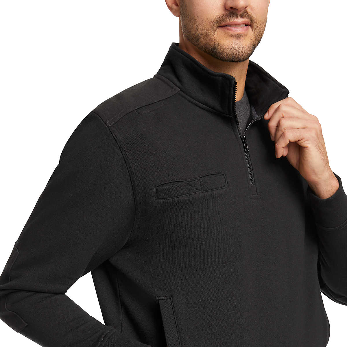 Wolverine Men's Quarter Zip Job Shirt - Black - W1208220-003 - Overlook Boots