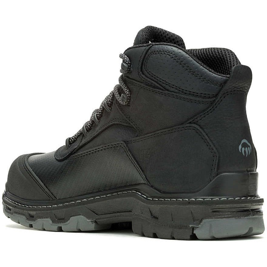 Wolverine Men's Overpass 6" Safety Toe WP Composite Toe Work Boot -Black- W080167  - Overlook Boots