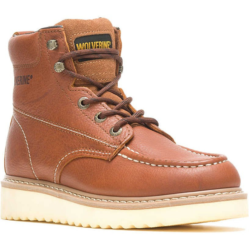 Wolverine Men's 6" Soft Toe WP Work Boot - Tan - W08288  - Overlook Boots