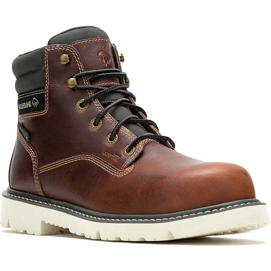 Wolverine Men's Revival 6" Comp Toe WP Work Boot- Rust- W241016  - Overlook Boots