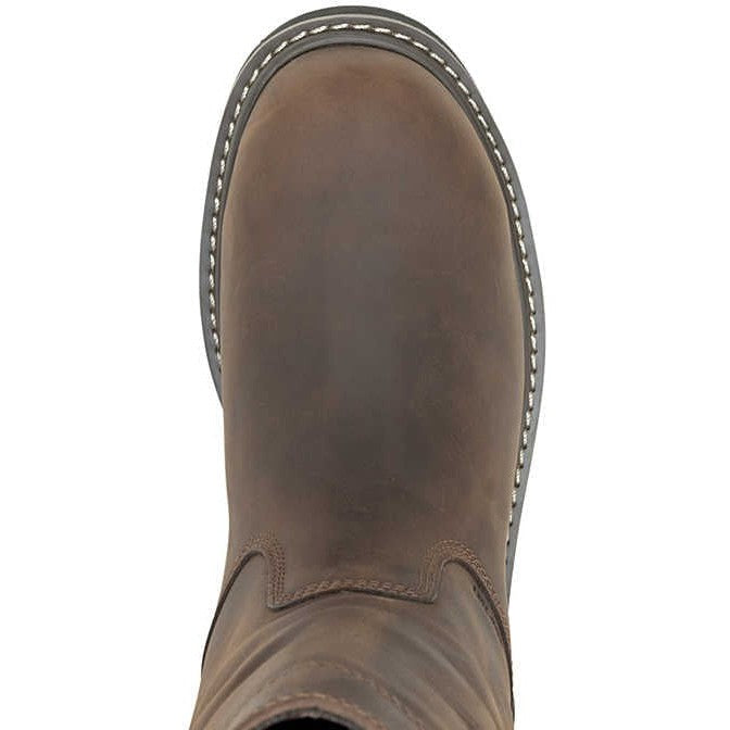 Wolverine Men's Revival 10" Comp Toe WP Wellington Work Boot- Brown- W241020  - Overlook Boots